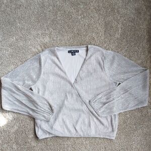 Sheer Cross Over Glimmer Top